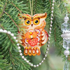 Owl Christmas tree Ornament handmade