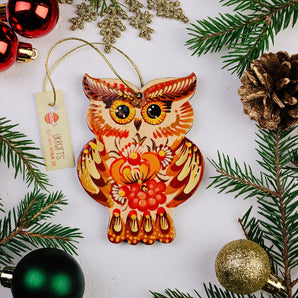 Owl Christmas tree Ornament handmade
