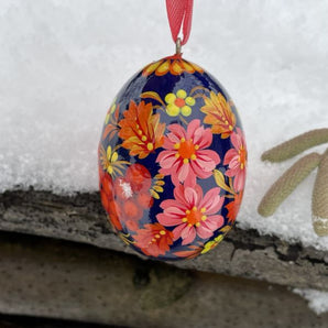 Ukrainian Easter egg pretty painted - traditional Pysanka