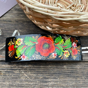 Beautiful hair clip hand painted