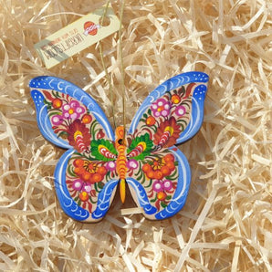 Special Christmas tree decoration- butterfly delicately painted