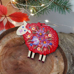 Sheep - ornament Ukrainian hand painted Ukrainian