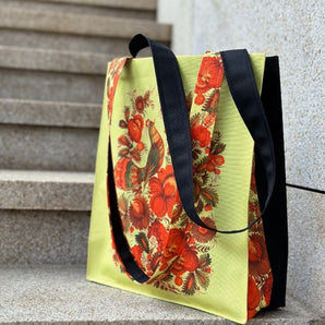 Ukrainian Print Tote - shopper