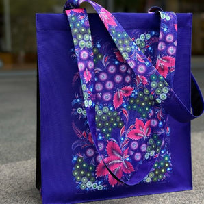 Colorful shopping bag Ukrainian printed