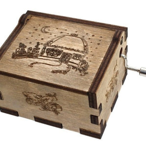 Musical hurdy-gurdy decorated with ukrainian house with the national melody "Nich yaka mіsyachna"