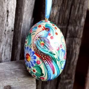 Creative Easter egg pretty painted - traditional Pysanka
