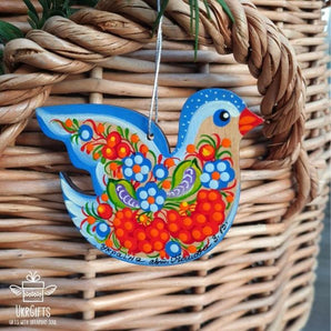 Handmade Ester ornaments Bird ukrainian painted