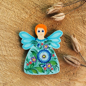 Beautiful angel shaped fridge magnet -handmade