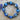 Original bracelet - black and blue - made of hand-painted wooden beads - Ukrainian craftsmanship