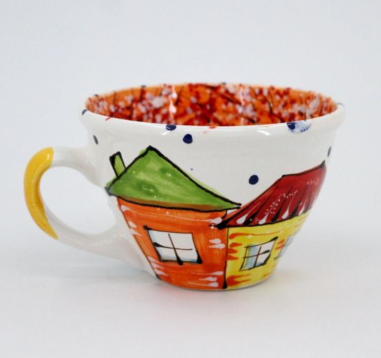 Kaffeetasse aus Keramik "Herbststadt"