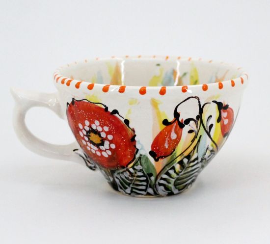 Handcrafted pottery mug (48)