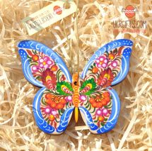 Schmetterling-Anhänger aus Holz, handbemalt