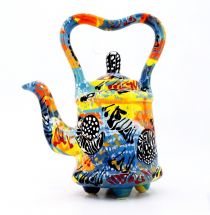 Unusual teapot, hand painted