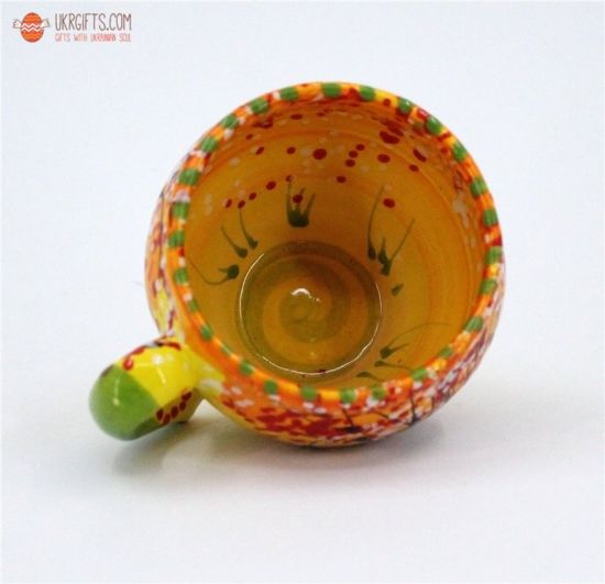 Originelle Tasse aus Keramik, handbemalt, Herbst natur