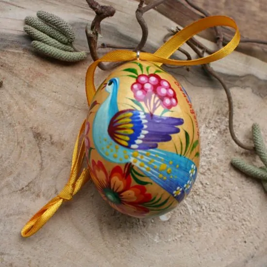Ukrainian Easter egg pretty painted - traditional Pysanka