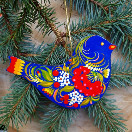 Bird Christmas tree decorations handmade