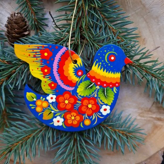 Christmas tree decoration Bird ukrainian