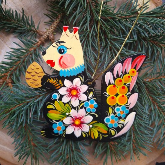 Beautiful Christmas ornament Squirrel handmade