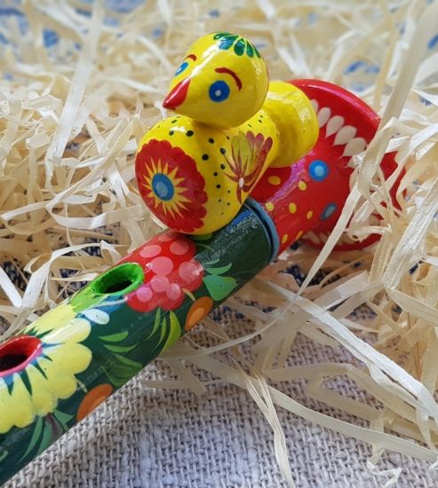 Children's flute,  wooden toy musical Instrument, handmade