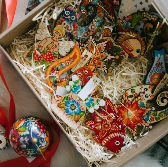 Surprise box - Christmas decoration set - 25 pieces