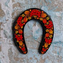 Decorative horseshoe - lucky charm to hang above the door