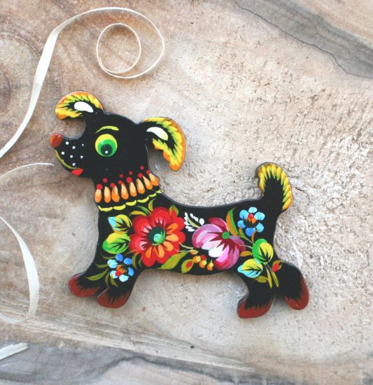 Pretty kitchen decor fridge magnet and souvenir "Dog",  dog lovers gift