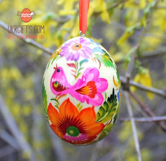 Cute Easter egg - hand painted ukrainian eggs collection