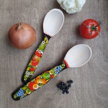 Hand made wooden spoons kitchenware as a gift