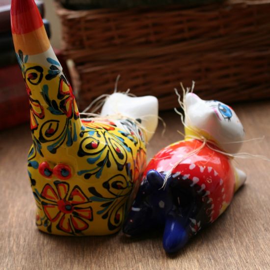 Verliebtes Pärchen - Kater und Katze - Keramik Dekoration - lustige Katzen - Valentinstag Geschenk