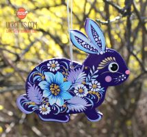 Ukrainian Easter bunny ornament handmade