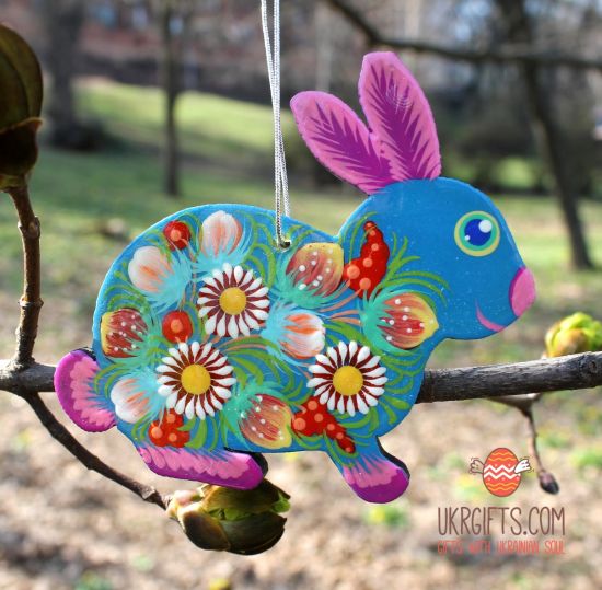 Funny Easter rabbit decoration - Easter tree ornaments