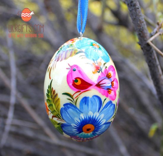 Cute Easter egg - hand painted ukrainian eggs collection