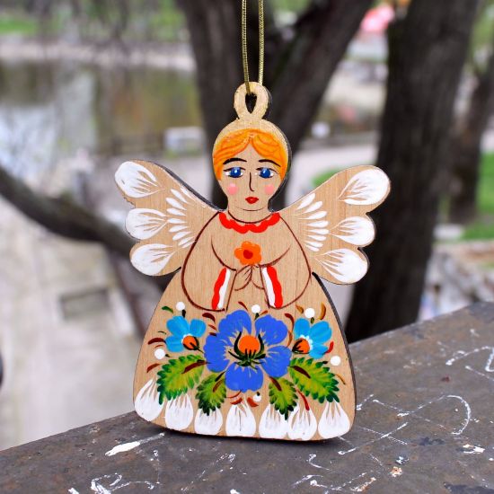 Ukrainian Angel Christmas ornaments vintage