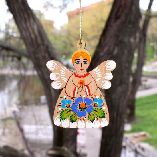 Ukrainian Angel Christmas ornaments vintage