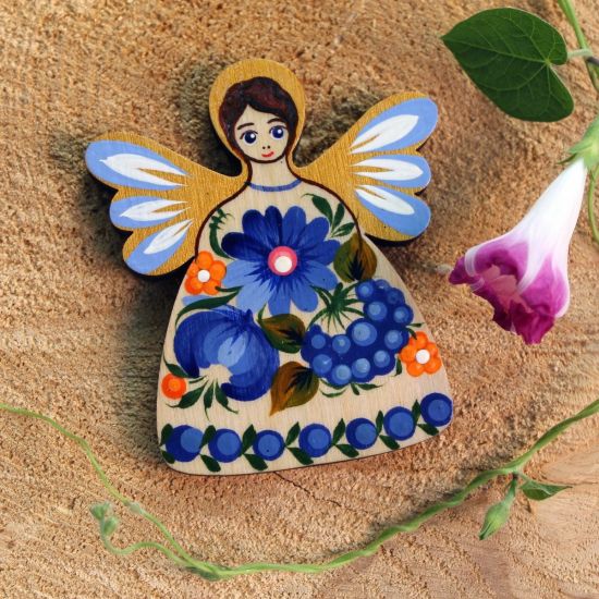 Angel - magnet for the fridge - hand painted