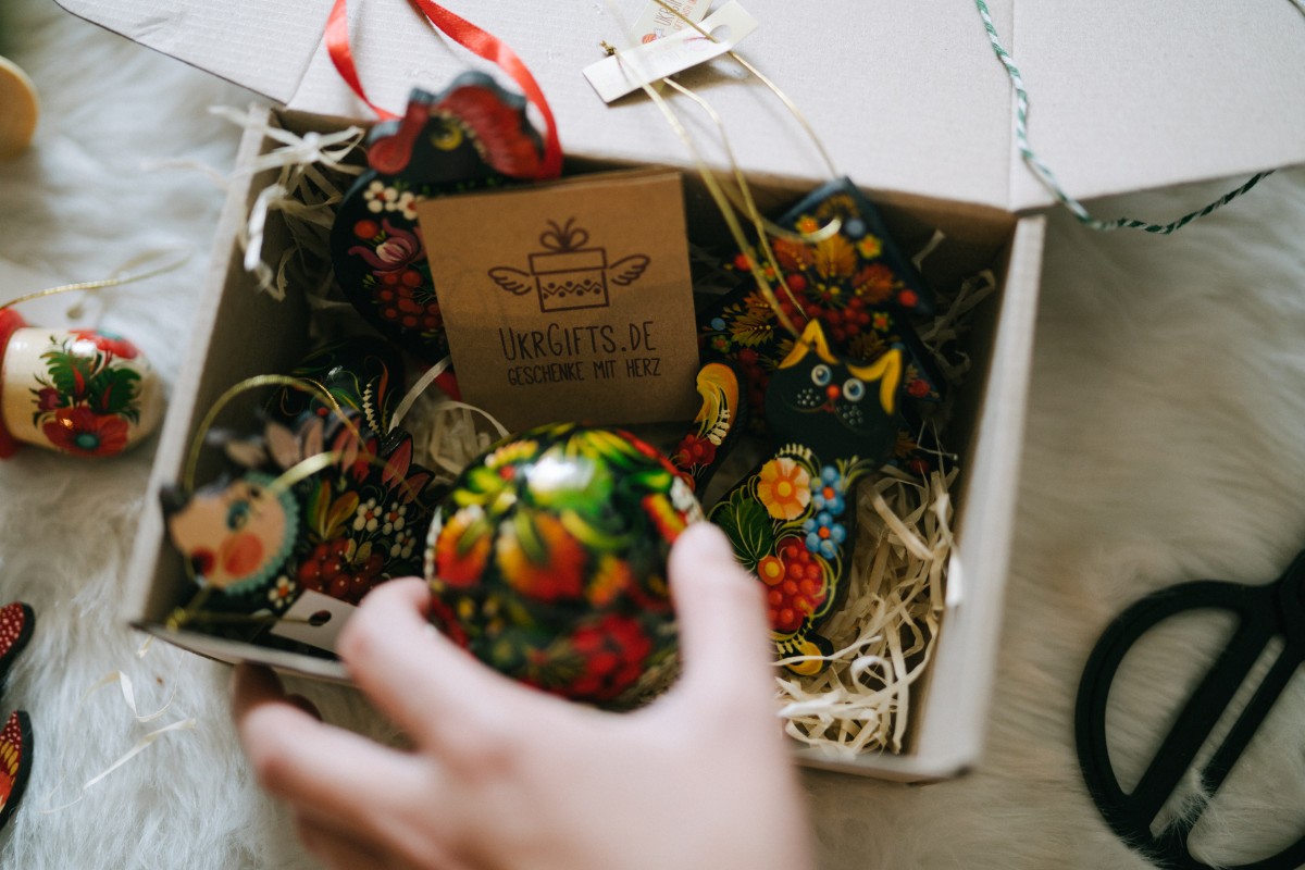 Handcrafted Ukrainian Christmas ornaments