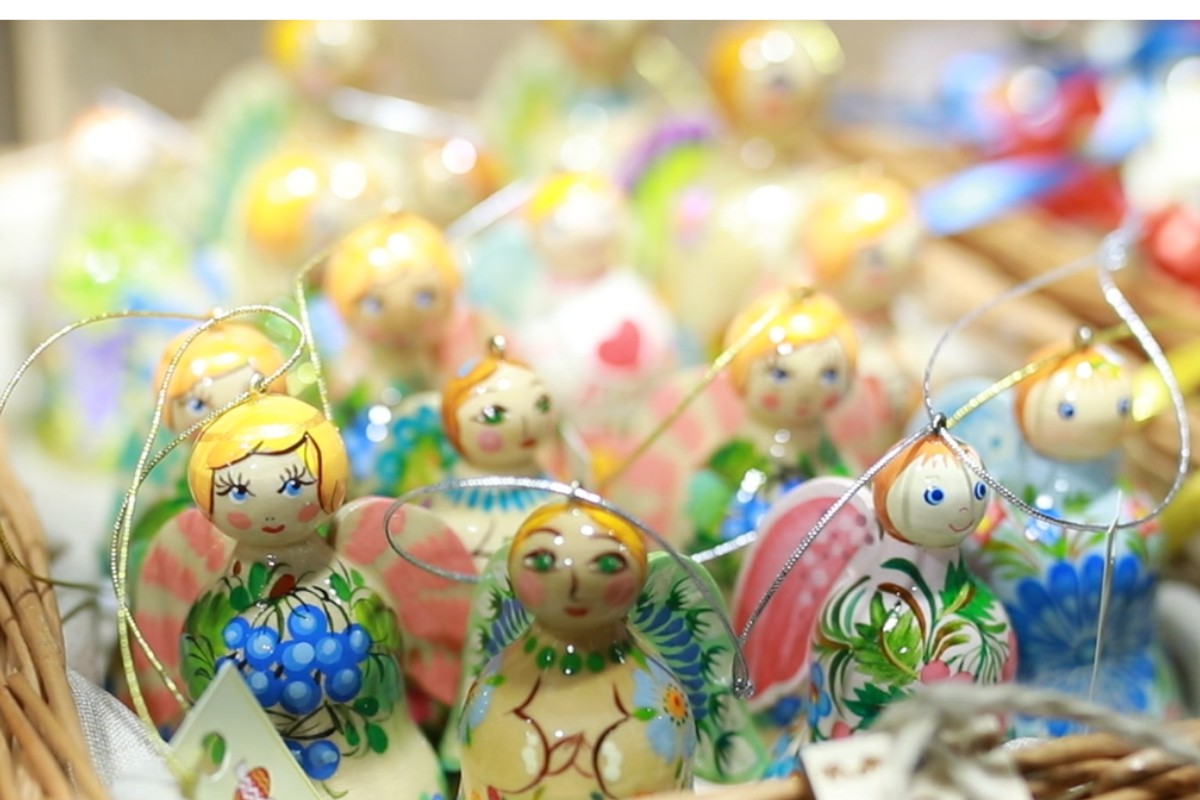 Weihnachtsschmuck Engel aus Holz - Ukrainisches Kunsthandwerk